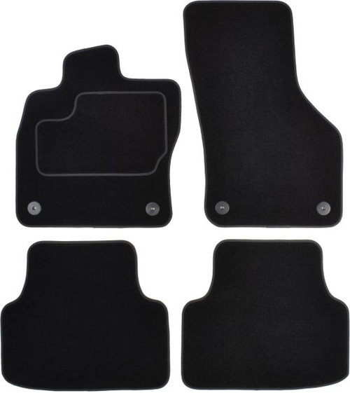 Set Covorase Auto Mocheta Fata + Spate Mammooth Skoda Octavia 3 2012→ Negru MMT A041 SKO80 PRM 01