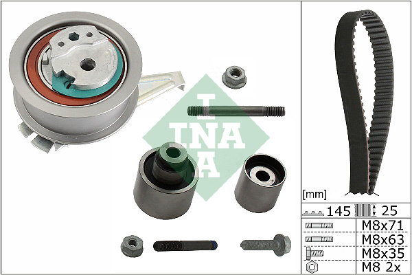 Set curea de distributie (530075910 INA) SKODA,VW