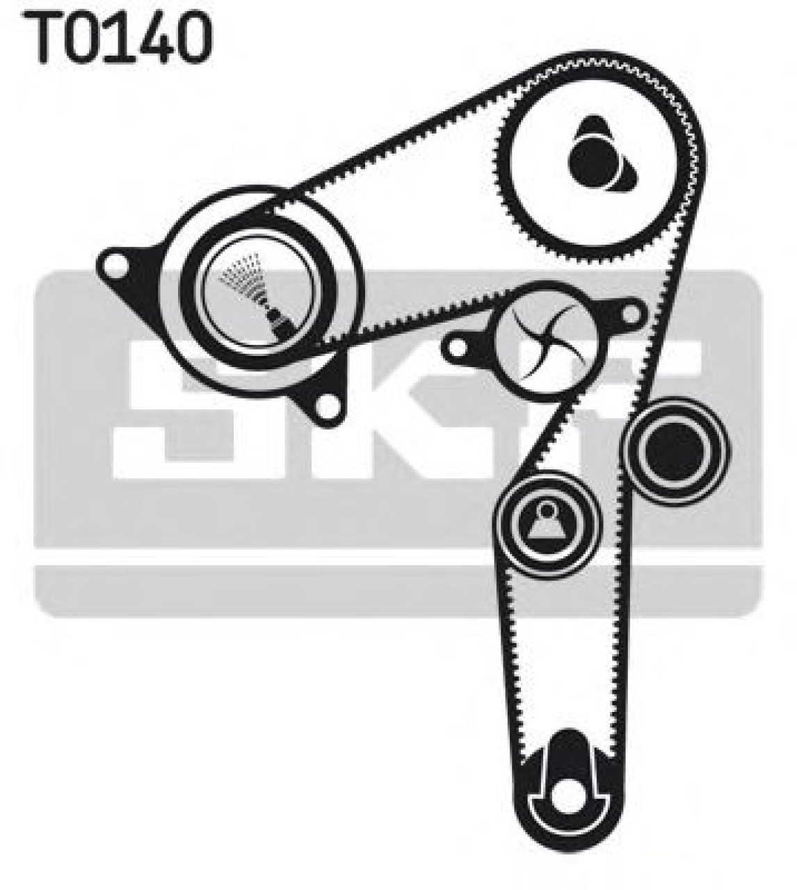 Set curea de distributie ALFA ROMEO 166 (936) (1998 - 2007) SKF VKMA 02176 piesa NOUA