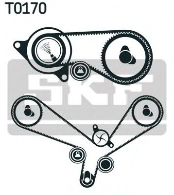 Set curea de distributie AUDI A4 (8D2, B5) (1994 - 2001) SKF VKMA 01952 piesa NOUA