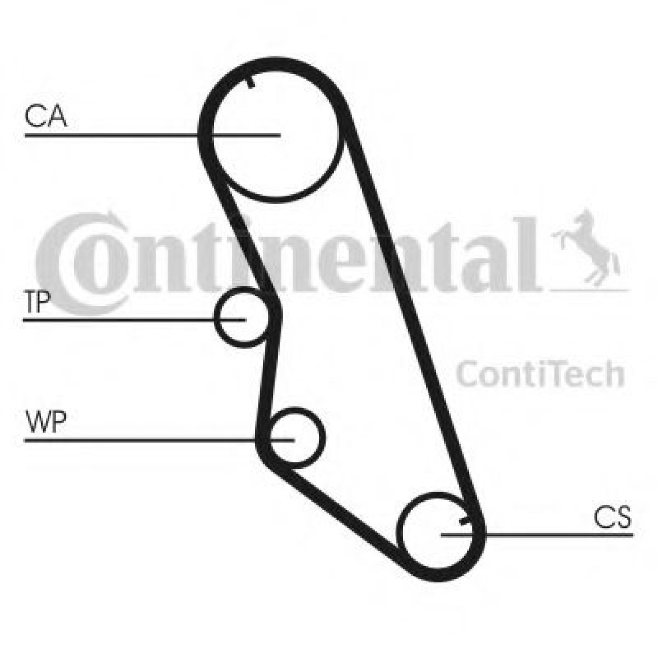 Set curea de distributie CITROEN BERLINGO (MF) (1996 - 2016) CONTITECH CT754K1 piesa NOUA