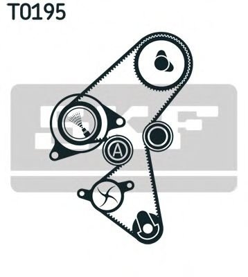 Set curea de distributie CITROEN C-ELYSEE (2012 - 2016) SKF VKMA 03316 piesa NOUA