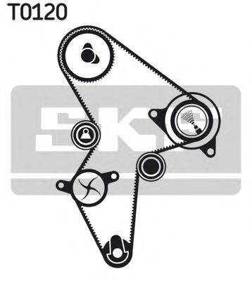 Set curea de distributie CITROEN SAXO (S0, S1) (1996 - 2004) SKF VKMA 03121 piesa NOUA