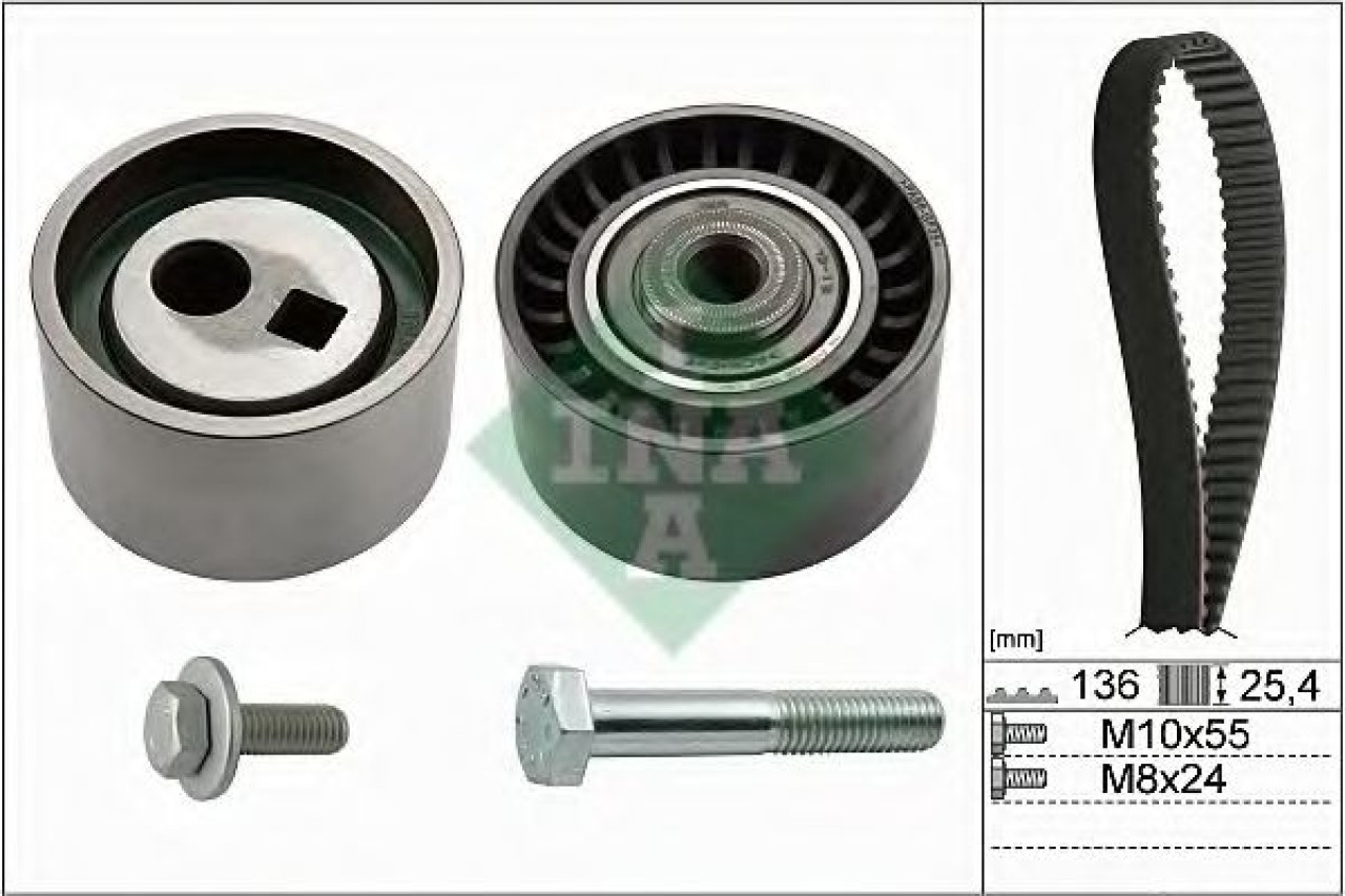 Set curea de distributie CITROEN XSARA Estate (N2) (1997 - 2010) INA 530 0095 10 piesa NOUA