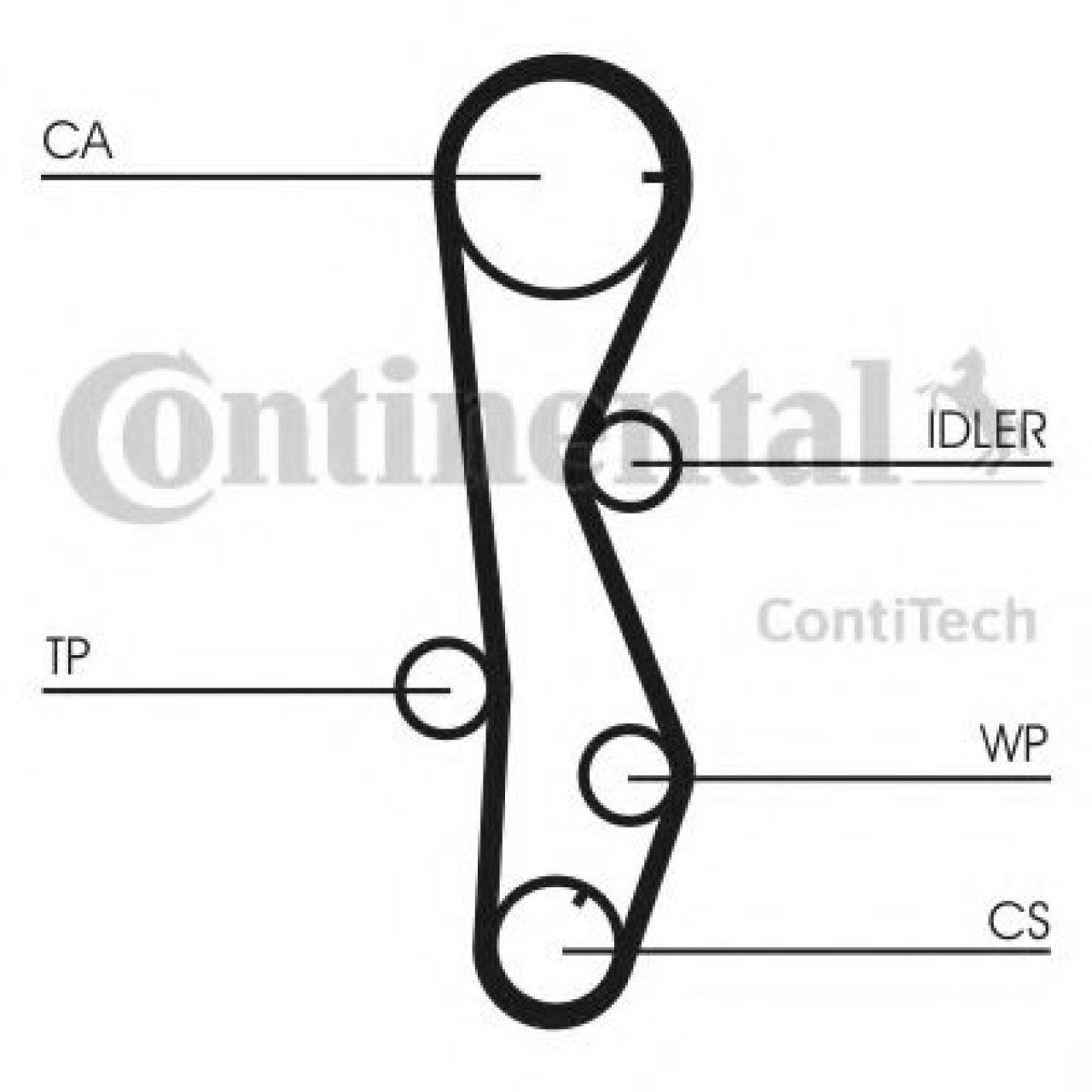 Set curea de distributie HYUNDAI ACCENT II limuzina (LC) (1999 - 2006) CONTITECH CT1099K2 piesa NOUA