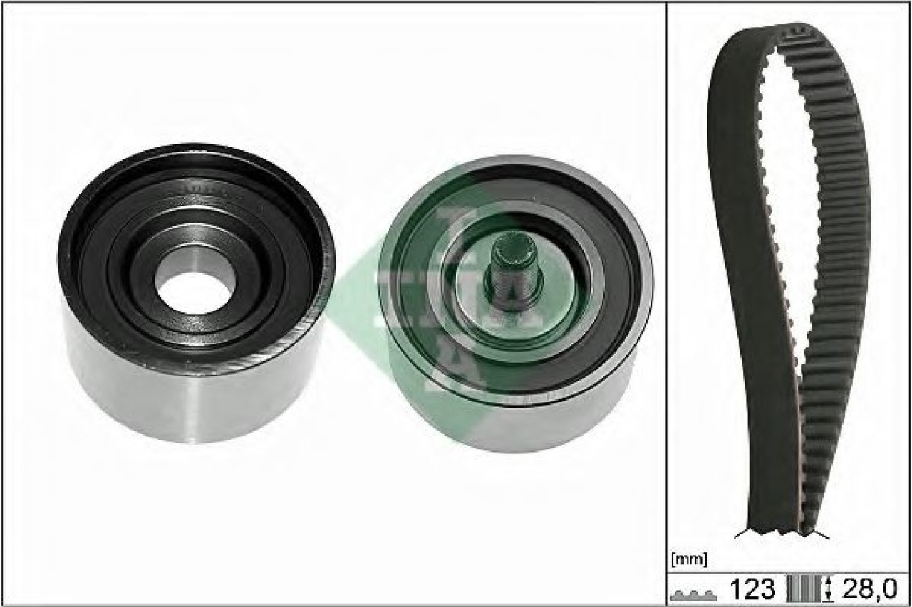 Set curea de distributie HYUNDAI ELANTRA (XD) (2000 - 2006) INA 530 0502 10 piesa NOUA