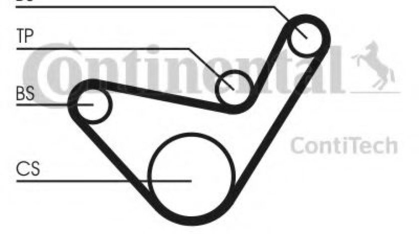 Set curea de distributie HYUNDAI H-1 Starex (H200) caroserie (1997 - 2007) CONTITECH CT1107K1 piesa NOUA