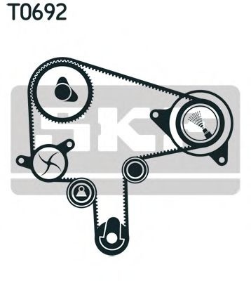 Set curea de distributie MAZDA 5 (CR19) (2005 - 2016) SKF VKMA 94920 piesa NOUA