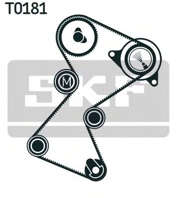 Set curea de distributie RENAULT MEGANE I Break (KA0/1) (1999 - 2003) SKF VKMA 06128 piesa NOUA