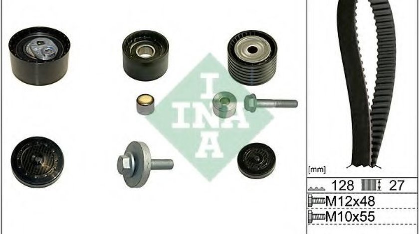 Set curea de distributie RENAULT SCENIC I (JA0/1) (1999 - 2003) INA 530 0637 10 piesa NOUA