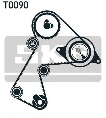 Set curea de distributie RENAULT SYMBOL I (LB0/1/2) (1998 - 2008) SKF VKMA 06116 piesa NOUA