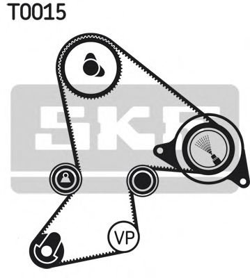 Set curea de distributie RENAULT TRAFIC I platou / sasiu (PXX) (1989 - 2001) SKF VKMA 06213 piesa NO...