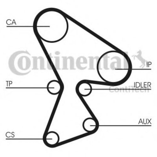 Set curea de distributie RENAULT TRAFIC I platou / sasiu (PXX) (1989 - 2001) CONTITECH CT522K1 piesa...