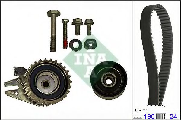 Set curea de distributie SUZUKI SX4 (EY, GY) (2006 - 2016) INA 530 0624 10 piesa NOUA