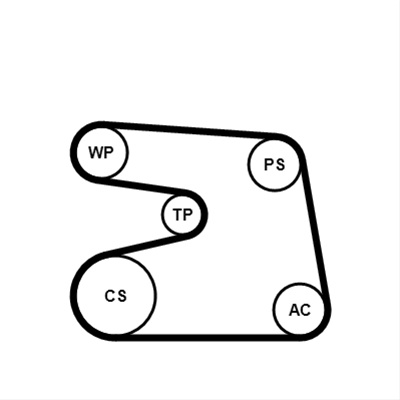 Set Curea Transmisie Cu Caneluri Contitech 6PK1873K4