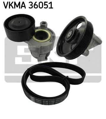 Set curea transmisie cu caneluri NISSAN MICRA III (K12) (2003 - 2010) SKF VKMA 36051 piesa NOUA