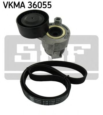 Set curea transmisie cu caneluri NISSAN NOTE (E11) (2006 - 2013) SKF VKMA 36055 piesa NOUA