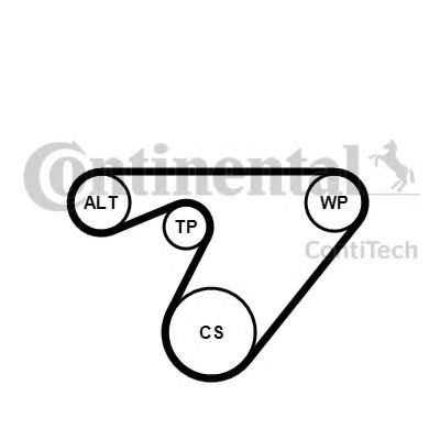 Set curea transmisie cu caneluri OPEL AGILA (B) (H08) (2008 - 2016) CONTITECH 6PK1180K3 piesa NOUA