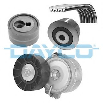 Set curea transmisie cu caneluri PEUGEOT 206 SW (2E/K) (2002 - 2016) DAYCO KPV051 piesa NOUA