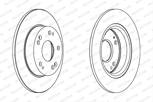 Set Discuri Ferodo Honda DDF1558