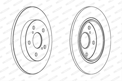 Set Discuri Ferodo Toyota DDF1645