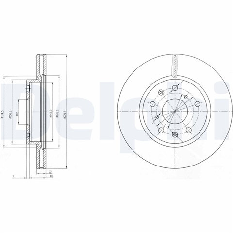 Set Discuri Frana Delphi Suzuki BG4093C