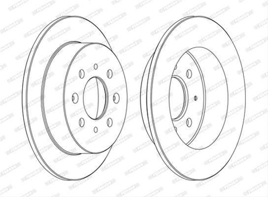 Set Discuri Frana Ferodo Acura DDF1358C