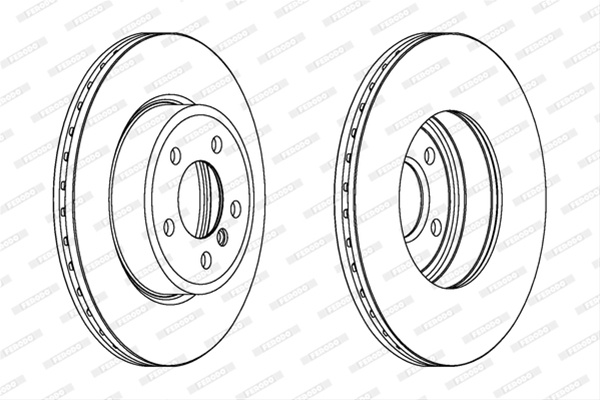 Set Discuri Frana Ferodo Bmw DDF1271C