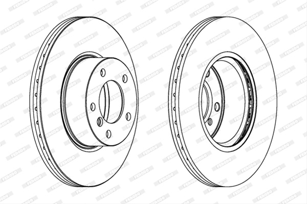 Set Discuri Frana Ferodo Bmw DDF1717