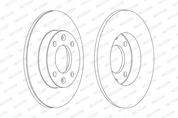 Set Discuri Frana Ferodo Citroën DDF1178C