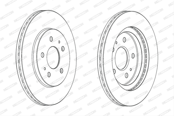 Set Discuri Frana Ferodo Daihatsu DDF2247C