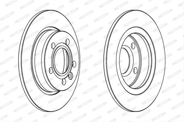 Set Discuri Frana Ferodo Ford DDF847C