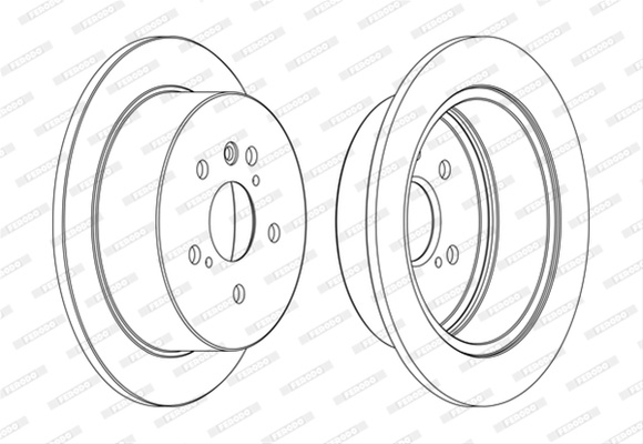 Set Discuri Frana Ferodo Ford Otosan DDF1545C