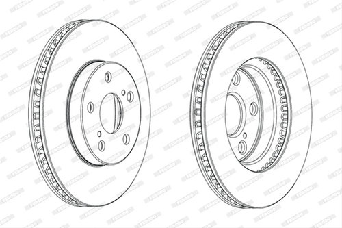 Set Discuri Frana Ferodo Ford Otosan DDF1882C