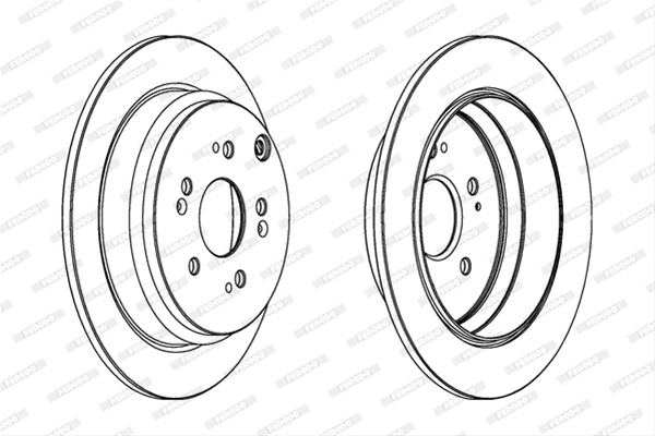 Set Discuri Frana Ferodo Honda DDF1608C