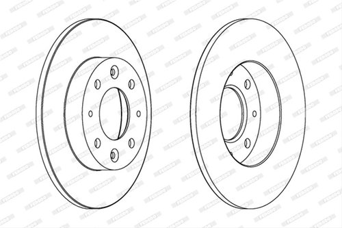 Set Discuri Frana Ferodo Kia DDF1395