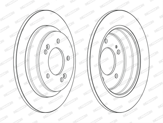 Set Discuri Frana Ferodo Kia DDF2608C