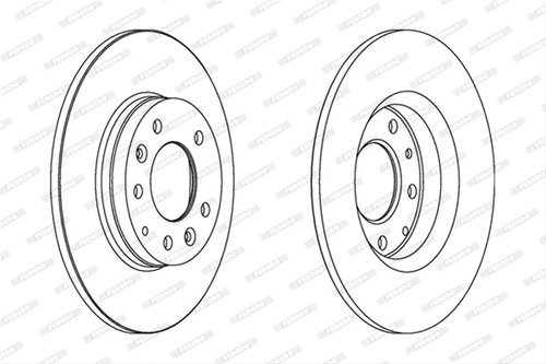 Set Discuri Frana Ferodo Mazda (Faw) DDF1500C