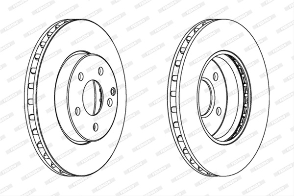 Set Discuri Frana Ferodo Mercedes-Benz DDF1252C