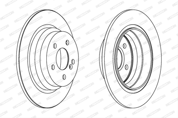 Set Discuri Frana Ferodo Mercedes-Benz DDF1308C