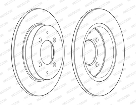 Set Discuri Frana Ferodo Mercedes-Benz DDF1622C