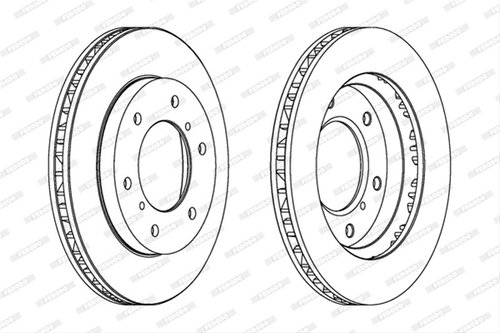 Set Discuri Frana Ferodo Mitsubishi DDF1384