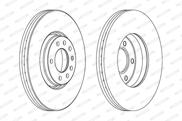 Set Discuri Frana Ferodo Opel DDF1261