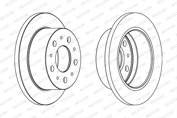 Set Discuri Frana Ferodo Peugeot (Df-Psa) DDF1574