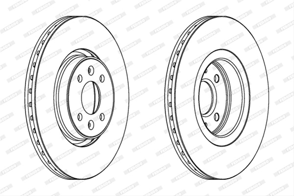 Set Discuri Frana Ferodo Renault DDF1513