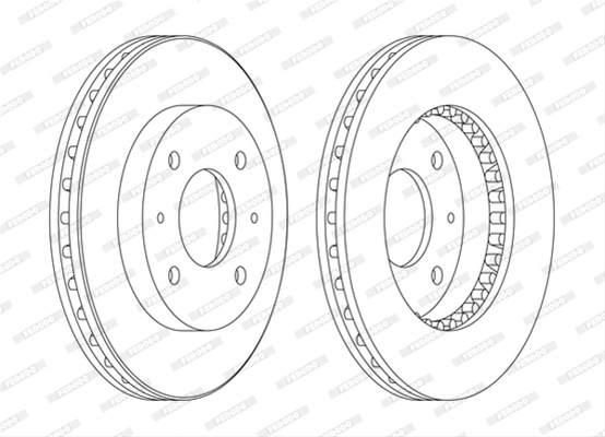 Set Discuri Frana Ferodo Volvo DDF885C