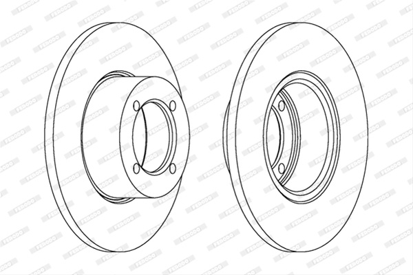 Set Discuri Frana Livrabil Numai Set Ferodo Opel DDF001