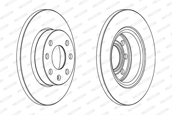 Set Discuri Frana Livrabil Numai Set Ferodo Opel DDF116