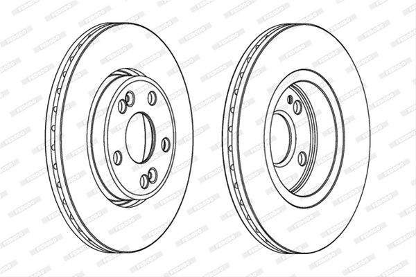  set Discuri Frana Livrabil Numai Set Ferodo Renault DDF1123