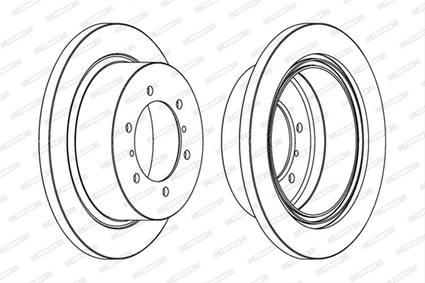 Set Discuri Frana Livrabil Numai Set Ferodo Mitsubishi DDF715